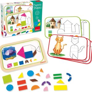 Magnetinė-medinė tangram dėlionė